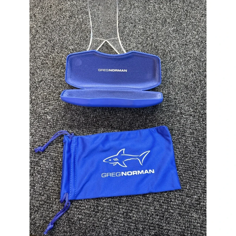 Greg Norman~Authentic Case with Cloth Pouch~Blue~New